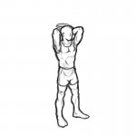 overhead dumbbell triceps